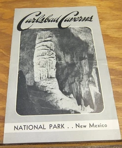 1949 folleto /// Parque Nacional de las Cavernas de Carlsbad, Nuevo México - Imagen 1 de 3