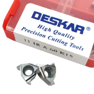 50 piezas insertos de carburo roscado indexables para herramienta 11ir a60 k15 cnc para aluminio - Imagen 1 de 5