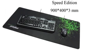 Extra Large Razer Goliathus Speed Soft Gaming Mouse Mat Black &Green 900*400*3mm - Picture 1 of 3