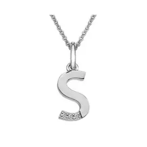 Hot Diamonds Initial S Micro Silver Pendant DP419 - Picture 1 of 4