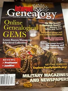 Internet Genealogy Magazine ~ Dec/Jan 2018 ~ Online Genealogical GEMS & More - Imagen 1 de 2