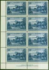 1959 Norfolk Island 2s Deep Blue SG12a V.F MNH Imprint Block of 8