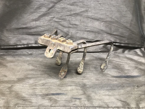 Vintage Old 5 TINE Push Plow CULTIVATOR GARDEN ATTACHMENT Garden Art #2 Cover