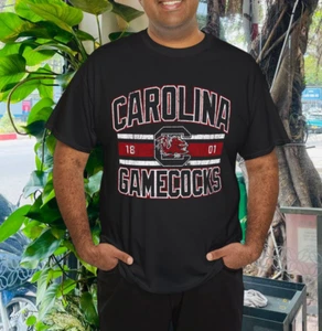 South Carolina Gamecocks Vintage Stripe Officially Licensed T-Shirt - Picture 1 of 4