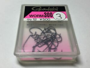 Gamakatsu WORM 300 Worm Hook #3 12pcs