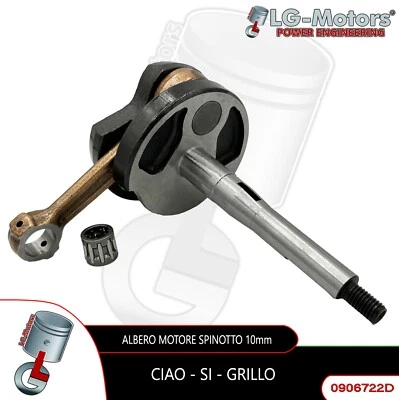 Albero motore spinotto 10 mm Piaggio CIAO - SI - BOXER - Imagen 1 de 3