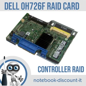 Dell 0H726F PowerEdge PERC 6/iR Scheda Controller RAID SAS con Vassoio NP007 - Imagen 1 de 1