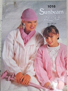 Damen Strickmuster Damen Strickjacke Sunbeam Alaska 26-40" 1016 - Bild 1 von 1