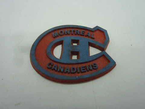 Vintage Rubber Magnet Montreal Canadiens Hockey Fridge Refrigerator NHL 1980s Cover