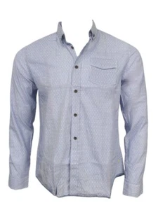 DESCENDANT OF THIEVES Men's Blue X-Stripe Model 15 Shirt #6DW1555 NWT - Picture 1 of 2