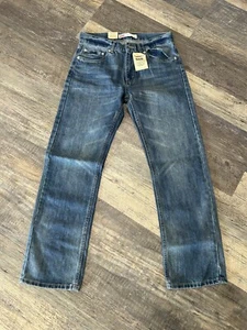 Levi's Boys 505 Stretch Jeans Size 16 Reg (28" x 28") Regular Taper Denim Blue - Picture 1 of 5