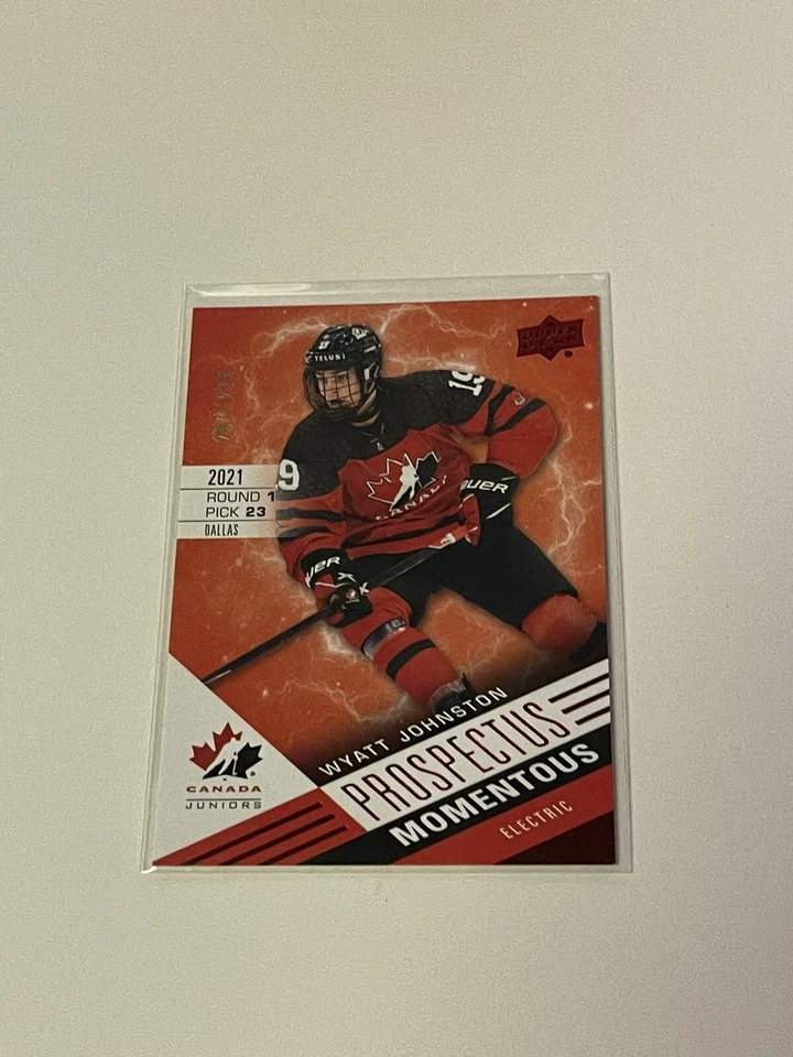 2021 Upper Deck Team Canada #PM-25 Wyatt Johnston /275 **031484 - Image 1 of 2