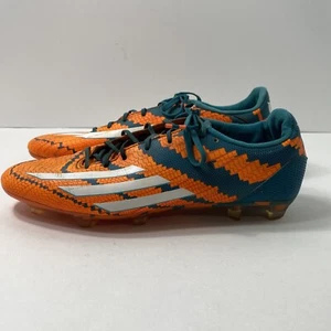 Adidas F50 Adizero Messi 10.1 Size 8.5 Fg Elite Soccer Cleats Orange Green - Picture 1 of 7