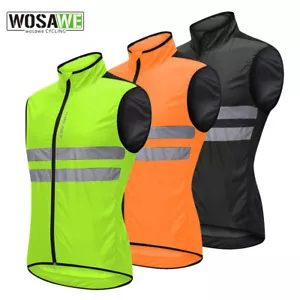 Chaleco de ciclismo WOSAWE a prueba de viento para hombre MTB bicicleta de carreras chaleco Hi Viz Prendas para el torso - Imagen 1 de 17