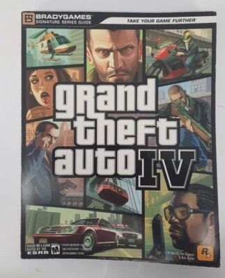 Grand Theft Auto IV 4 GTA IV Strategy Guide Brady Games Complete with Map - Image 1 of 4