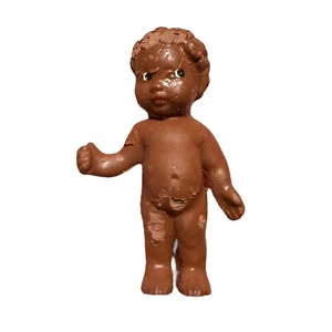 Casa de muñecas vintage miniatura pequeña muñeca bebé AA negra de 1,5 pulgadas con Alemania - Imagen 1 de 6