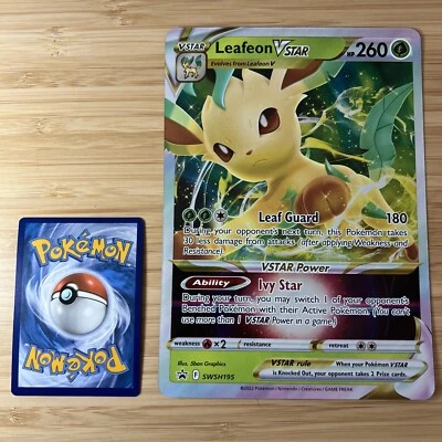 Leafeon VSTAR SWSH195 Jumbo Cards Holo - Image 1 of 2