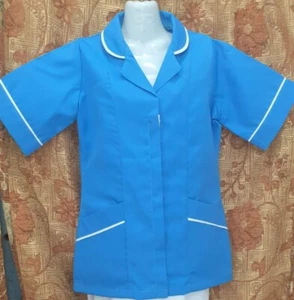CAMISAS TÚNICA DAMAS MUJERES ATENCIÓN MÉDICA ENFERMERÍA NHS BLUSA UNIFORME DE TRABAJO CUIDADORES TOP - Imagen 1 de 2
