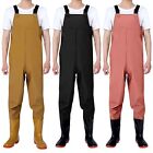 Fishing Waders Jumpsuits for Men Women Waterproof Hunting Wader with Bootfoot