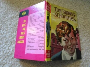 1974 Children's Press TOM BROWN'S SCHOOLDAYS  Thomas Hughes VGC Pictorial Cover - Picture 1 of 3