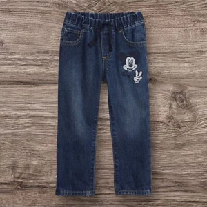 babyGap | Disney Mickey Mouse Pull-On Slim Jeans - Medium Wash Size 5 Years - Picture 1 of 6