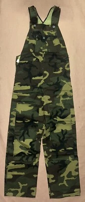 Vintage Liberty Double Knee Military Camo Overalls, Deadstock NWT, Size 30x32 - Image 1 of 4
