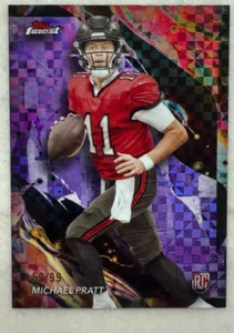 2024 Topps Finest Rc Michael Pratt Uncommon Purple Checkerboard Refractor /99 - Picture 1 of 1
