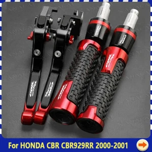 For HONDA CBR 929 RR CBR929RR 2000-2001 CNC Handle Grips Brake Clutch Levers - Imagen 1 de 9