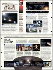 Waste In Space #22 Unknown Secrets Of The Universe Fact File Fold-Out Page - Picture 1 of 1