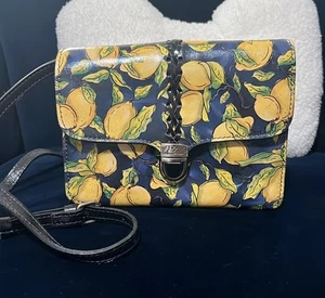 Patricia Nash Leder Umhängetasche Handtasche Positano Limon Lanza 10th Anniversary - Bild 1 von 11