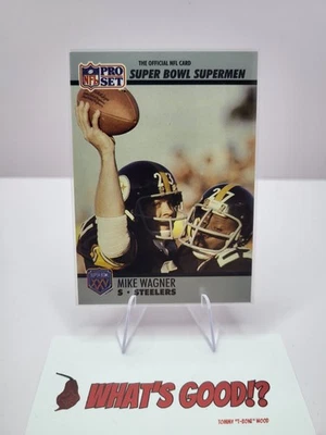 1990 Pro Set Super Bowl XXV Silver Anniversary - Mike Wagner #114 - Image 1 of 2