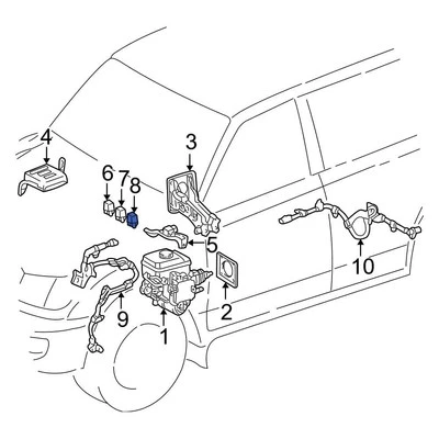 For Toyota Prius 2001-2003 Toyota 8963324010 ABS Relay - Image 1 of 2