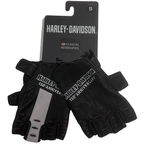 Harley Davidson Men Size Small 120th Anniversary True North Fingerless Gloves - Bild 1 von 6