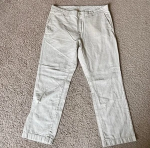 Roundtree & Yorke graue Chinohose klassisch gerades Bein 36 W x 29 L Leinenmischung Hose - Bild 1 von 5