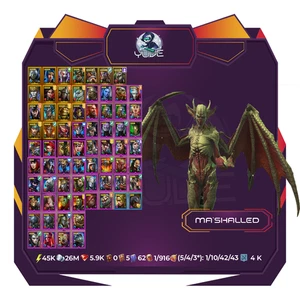 RaidShadowLegends|18Legendary|MaShalled|Michelangelo|Gwyndolin|Uugo|45K⚡️|4K⚔️ - Picture 1 of 1