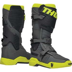 Thor Radial Boots - Gray/Fluorescent Yellow - Size 8 3410-2746 - Picture 1 of 5