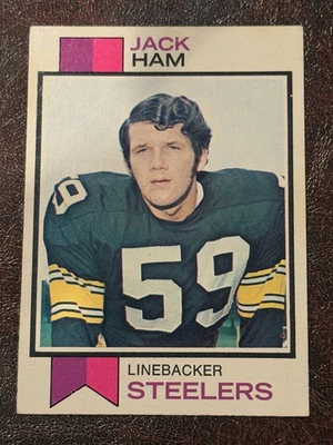 1973 Topps Football #115 Jack Ham Rookie RC EX/EXMT Pittsburgh Steelers, HOF - Image 1 of 2