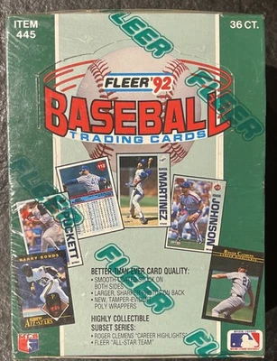 1992 Fleer Baseball Factory Sealed Display MLB - 36 Packs - Image 1 of 4