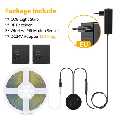 LED Stairs Night Light 5M 10M Portable PIR Motion Sensor Staircase 24V  LED Stri - Image 1 of 4