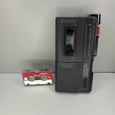Sony M-450 Microcassette Handheld Voice Recorder Cassette Tape - Parts Only - Image 1 of 4