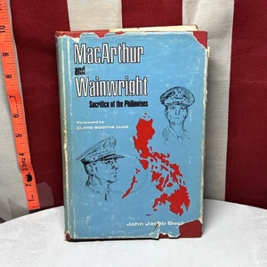 DOUGLAS MACARTHUR & WAINWRIGHT signed John Jacob Beck WW2 Philippines 1974 - Foto 1 di 5