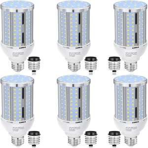 60W LED Corn Light Bulb(6 Pack),(600 Watt Equivalent) Fanless E26/E39 Medium/... - Picture 1 of 6