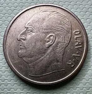 1967 Norway 1 Krone Norge, King Olav, Horse V VR 25mm - Picture 1 of 2