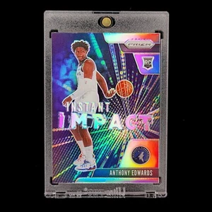 Anthony Edwards RC Ant - 2020-21 NBA Prizm Instant Impact Rookie Silver Holo #1 - Picture 1 of 2