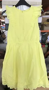 Girls Stunning Next yellow / Bright Frill Summer Dress age 10-11 years New - Picture 1 of 5