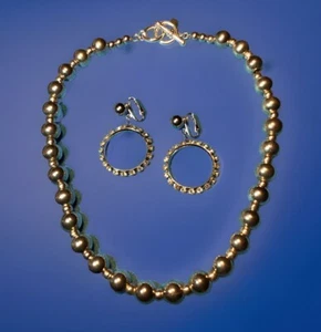 Beautiful Vintage “Bergere” Earrings & “Best” Necklace Mixed Jewelry Lot - Picture 1 of 19