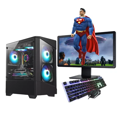 Paquete de PC para juegos rápidos FCS 19" Intel Quad i5 16 GB RAM 1 TB HDD WIN10 2 GB GT1030 Foto 1 de 4