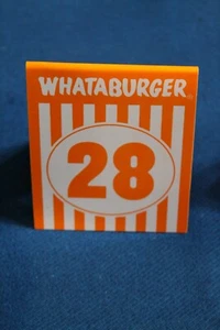 WHATABURGER TISCHZELTKARTE BESTELLNUMMER # 28 * NFL NASCAR NBA MICHAEL JORDAN - Bild 1 von 1
