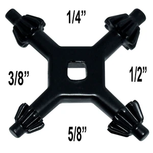 4 in 1 Universal DRILL CHUCK KEY Sizes -1/4" 3/8" 1/2" 5/8" 4 WAY UNIVERSAL FIT - Picture 1 of 2