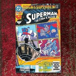 Superman Action Comics 689 1993 debut de traje negro edición clave excelente estado - Imagen 1 de 14